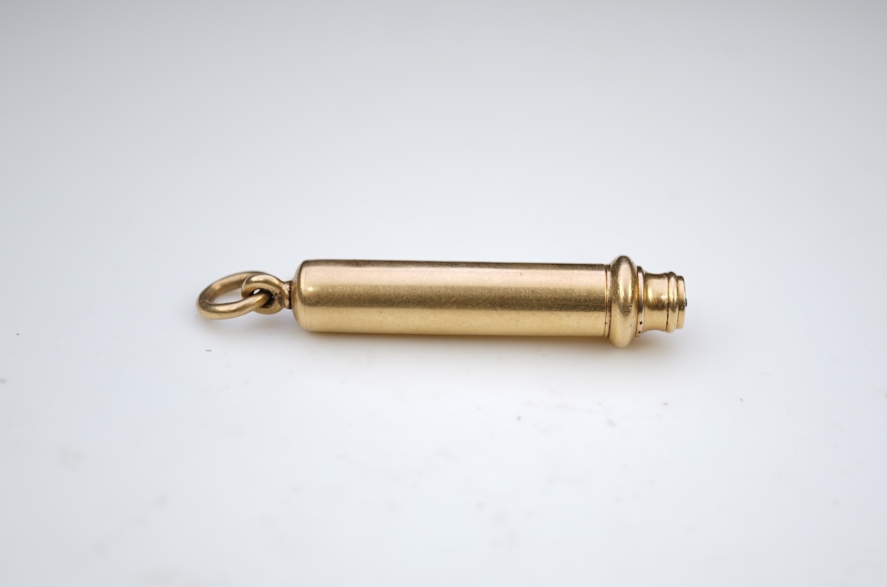 S. Mordan & Co, a gold propelling pencil, early 20th century